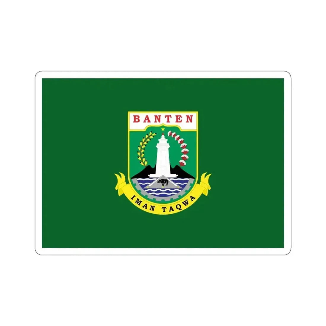 Flag of Banten Indonesia STICKER Vinyl Die-Cut Decal 6 Inch - The Sticker Space