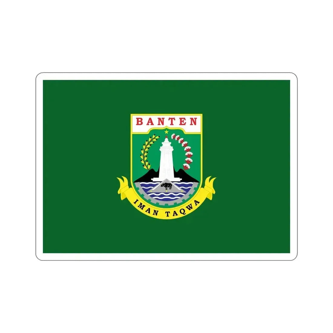 Flag of Banten Indonesia STICKER Vinyl Die-Cut Decal 6 Inch - The Sticker Space