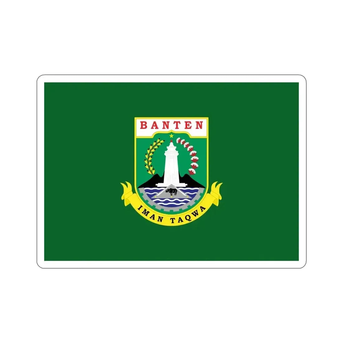 Flag of Banten Indonesia STICKER Vinyl Die-Cut Decal - The Sticker Space