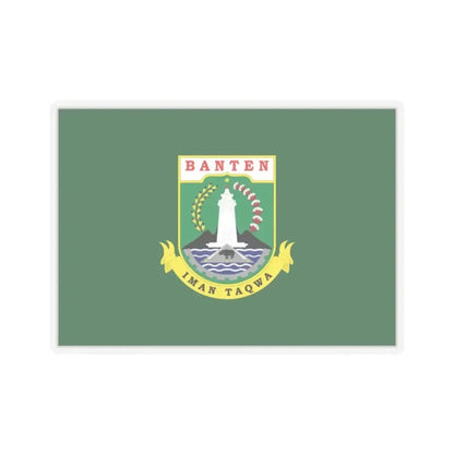 Flag of Banten Indonesia - STICKER Vinyl Kiss-Cut Decal 2 Inch Transparent - The Sticker Space