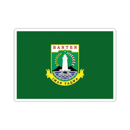 Flag of Banten Indonesia - STICKER Vinyl Kiss-Cut Decal 3 Inch White - The Sticker Space