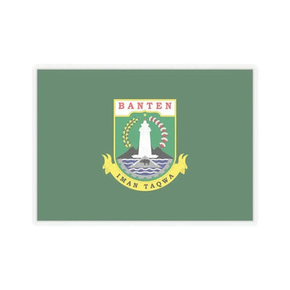 Flag of Banten Indonesia - STICKER Vinyl Kiss-Cut Decal 4 Inch Transparent - The Sticker Space