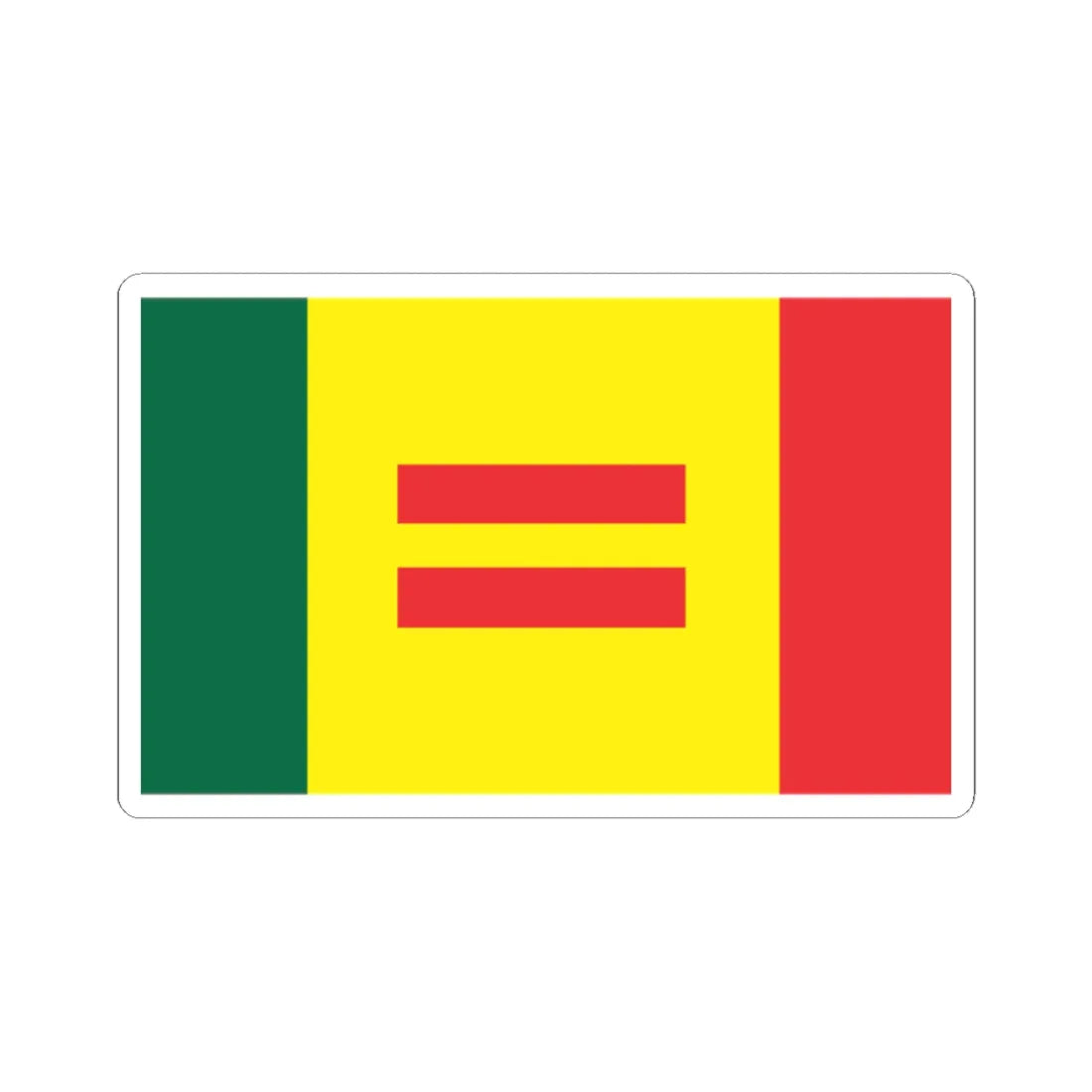 Flag of Barabri Party Pakistan (Pakistan) STICKER Vinyl Kiss-Cut Decal 2 Inch White - The Sticker Space