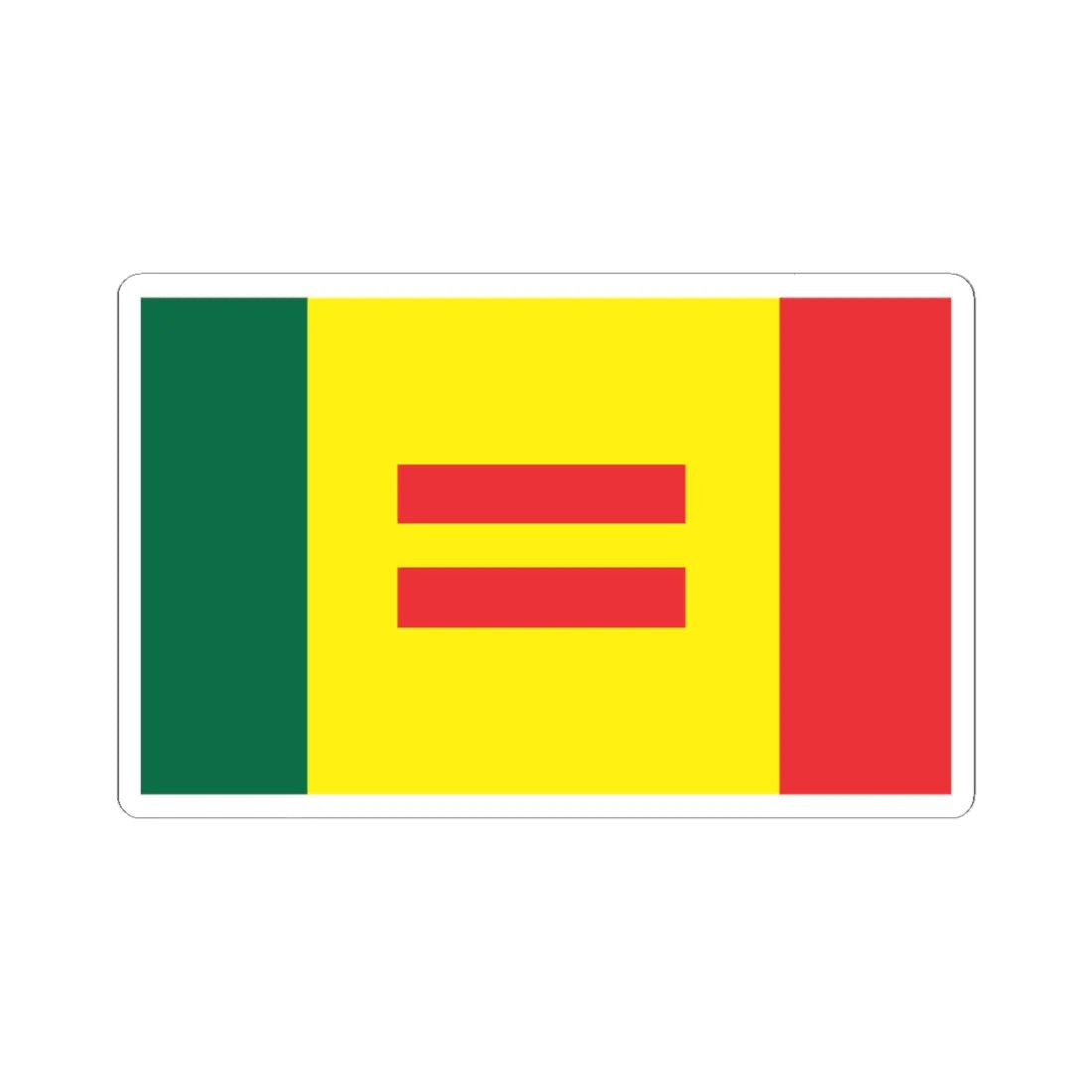 Flag of Barabri Party Pakistan (Pakistan) STICKER Vinyl Kiss-Cut Decal 6 Inch White - The Sticker Space