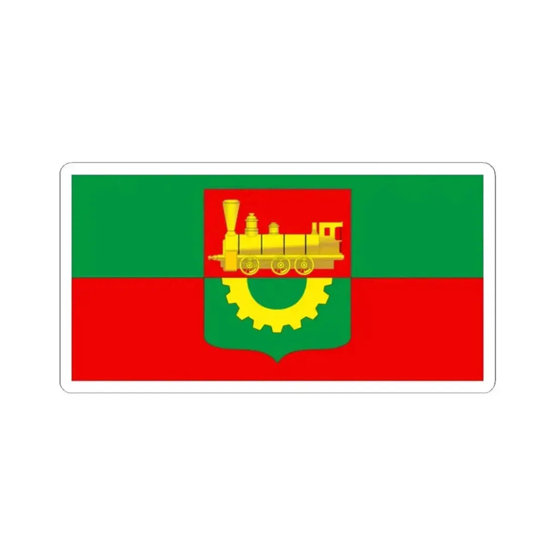Flag of Baranavichy (Belarus) STICKER Vinyl Kiss-Cut Decal 2 Inch White - The Sticker Space