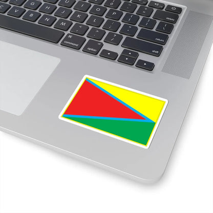 Flag of Baranivka raion (Ukraine) STICKER Vinyl Kiss-Cut Decal - The Sticker Space