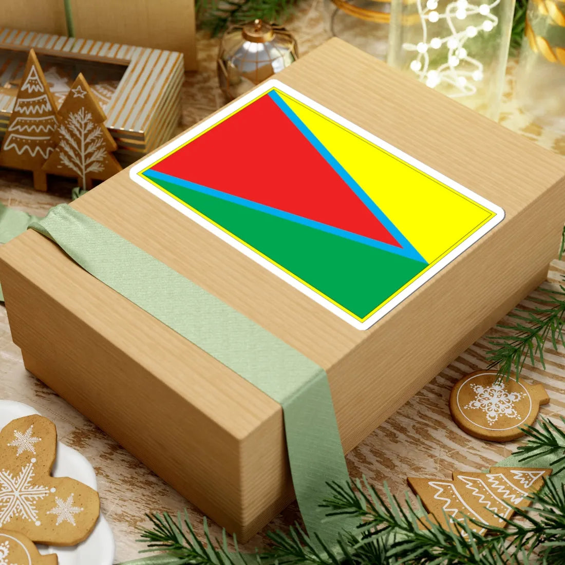 Flag of Baranivka raion (Ukraine) STICKER Vinyl Kiss-Cut Decal - The Sticker Space