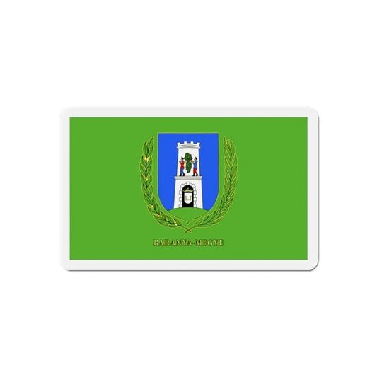 Flag of Baranya County Hungary - Refrigerator Magnet 6 Inch - The Sticker Space