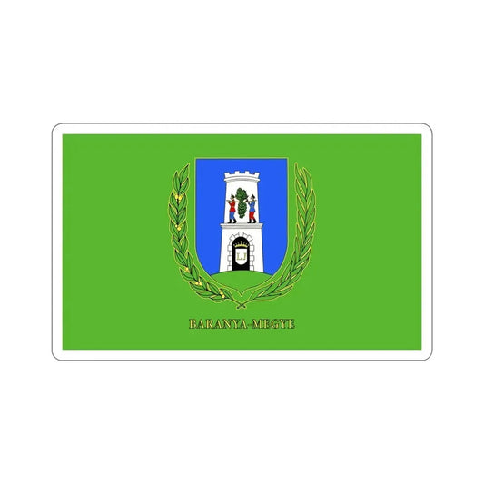 Flag of Baranya County Hungary STICKER Vinyl Die-Cut Decal 6 Inch - The Sticker Space