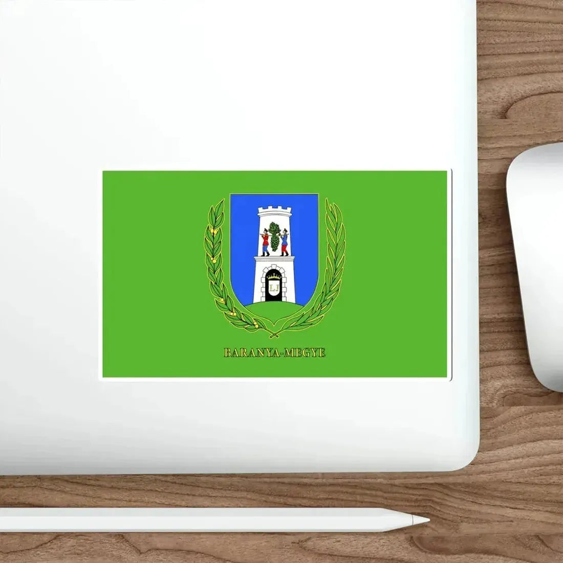 Flag of Baranya County Hungary STICKER Vinyl Die-Cut Decal - The Sticker Space
