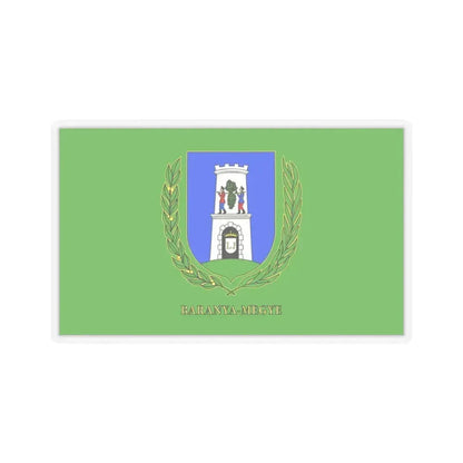 Flag of Baranya County Hungary - STICKER Vinyl Kiss-Cut Decal 3 Inch Transparent - The Sticker Space
