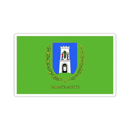 Flag of Baranya County Hungary - STICKER Vinyl Kiss-Cut Decal 3 Inch White - The Sticker Space