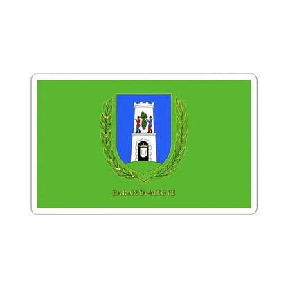 Flag of Baranya County Hungary - STICKER Vinyl Kiss-Cut Decal 4 Inch White - The Sticker Space