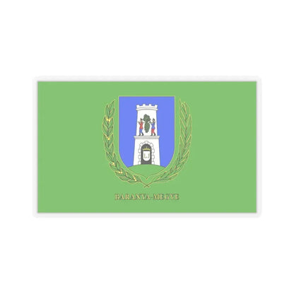 Flag of Baranya County Hungary - STICKER Vinyl Kiss-Cut Decal 6 Inch Transparent - The Sticker Space