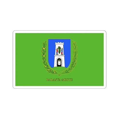 Flag of Baranya County Hungary - STICKER Vinyl Kiss-Cut Decal 6 Inch White - The Sticker Space