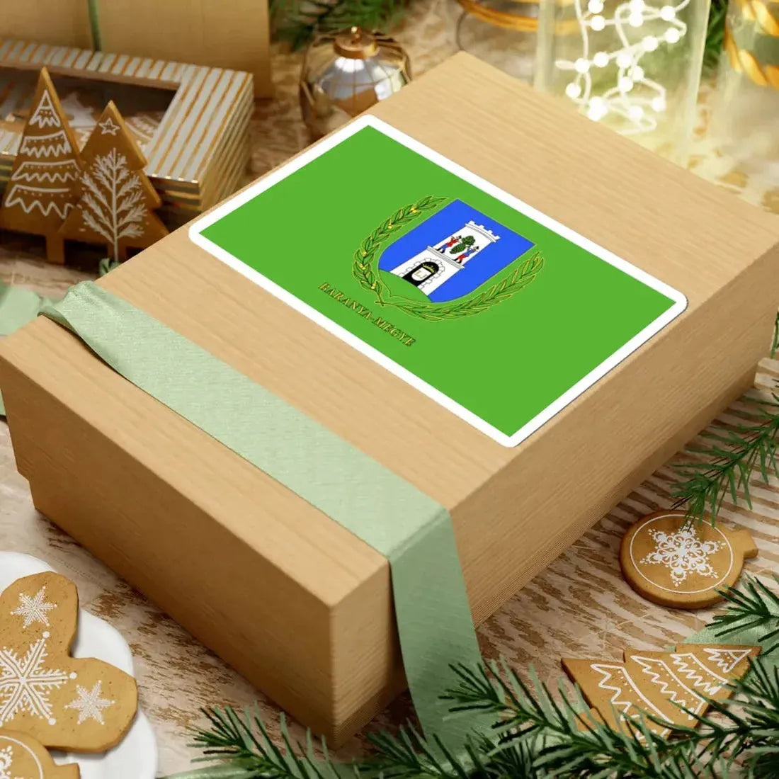 Flag of Baranya County (Hungary) STICKER Vinyl Kiss-Cut Decal - The Sticker Space