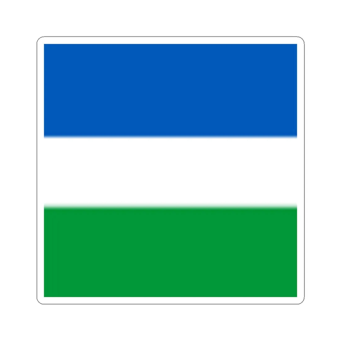 Flag of Barashi (Ukraine) STICKER Vinyl Kiss-Cut Decal 3 Inch White - The Sticker Space