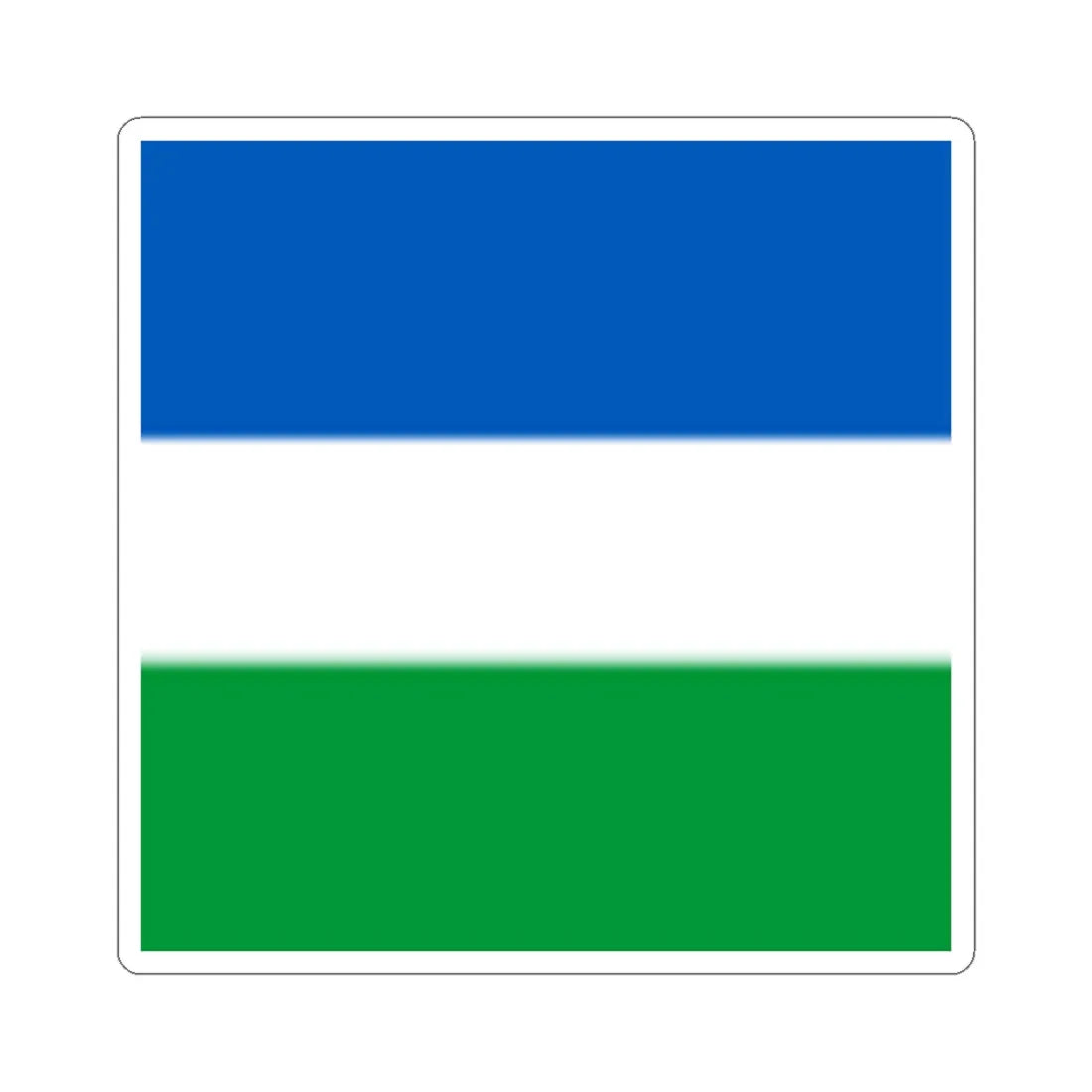 Flag of Barashi (Ukraine) STICKER Vinyl Kiss-Cut Decal 4 Inch White - The Sticker Space