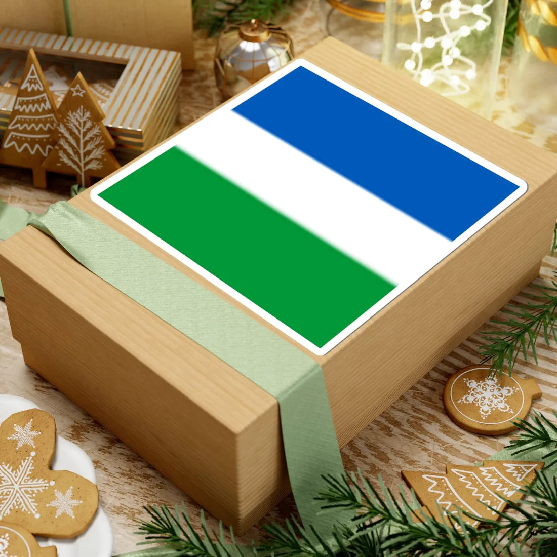 Flag of Barashi (Ukraine) STICKER Vinyl Kiss-Cut Decal - The Sticker Space