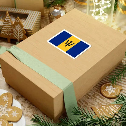 Flag of Barbados (Barbados) STICKER Vinyl Kiss-Cut Decal - The Sticker Space