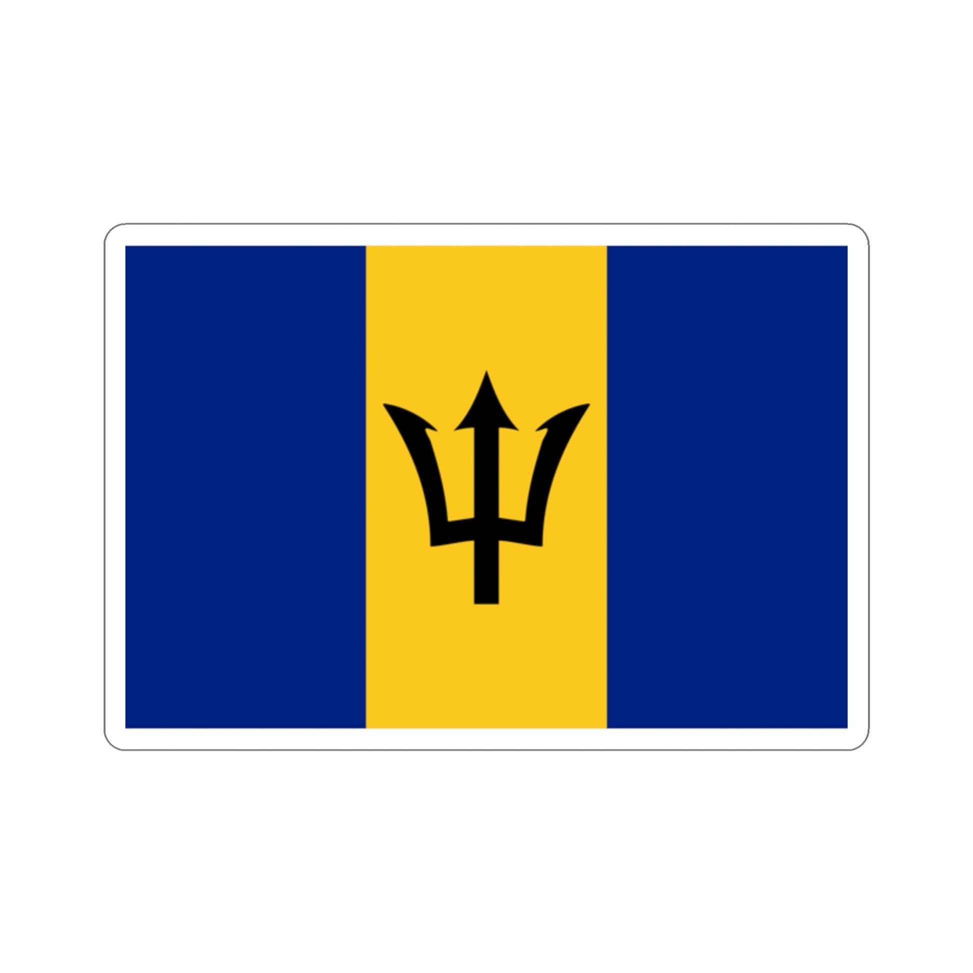 Flag of Barbados STICKER Vinyl Die-Cut Decal-2 Inch-The Sticker Space