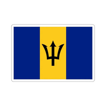 Flag of Barbados STICKER Vinyl Die-Cut Decal 3 Inch - The Sticker Space
