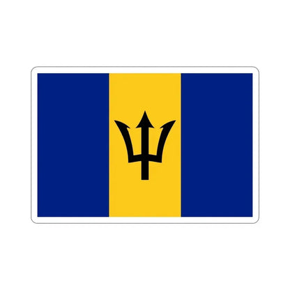Flag of Barbados STICKER Vinyl Die-Cut Decal 4 Inch - The Sticker Space