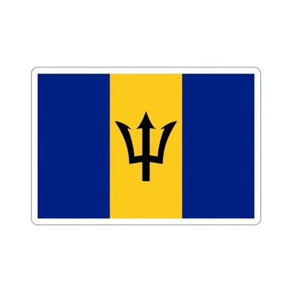 Flag of Barbados STICKER Vinyl Die-Cut Decal 4 Inch - The Sticker Space