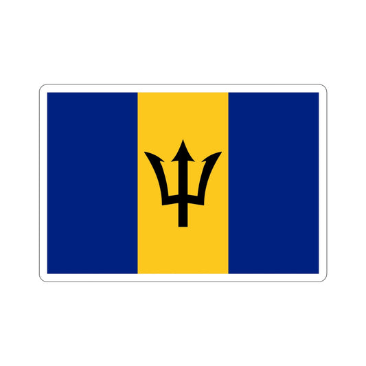 Flag of Barbados STICKER Vinyl Die-Cut Decal-6 Inch-The Sticker Space