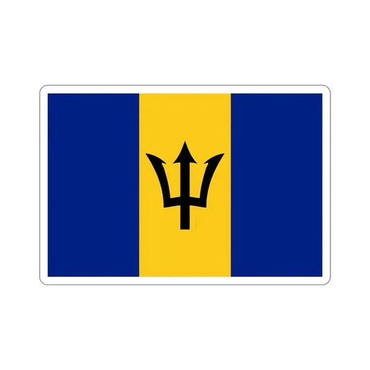 Flag of Barbados STICKER Vinyl Die-Cut Decal 6 Inch - The Sticker Space