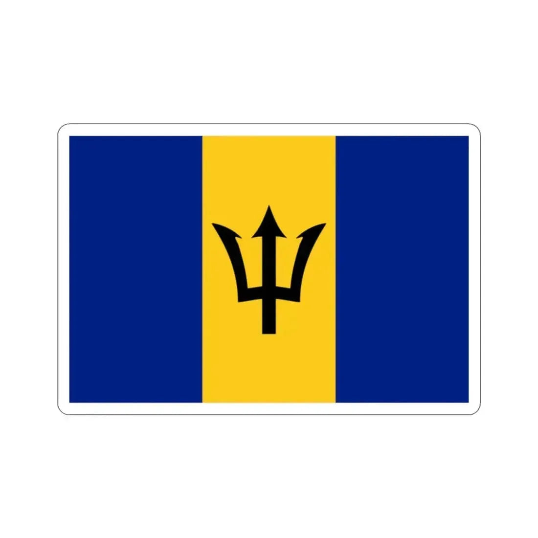 Flag of Barbados STICKER Vinyl Die-Cut Decal - The Sticker Space