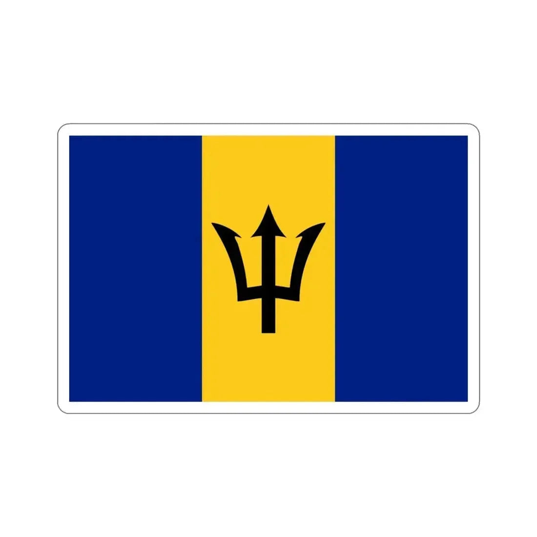 Flag of Barbados STICKER Vinyl Die-Cut Decal - The Sticker Space