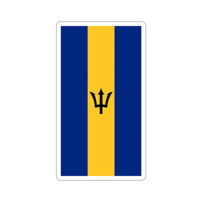 Flag of Barbados (Vertical) STICKER Vinyl Die-Cut Decal-3 Inch-The Sticker Space