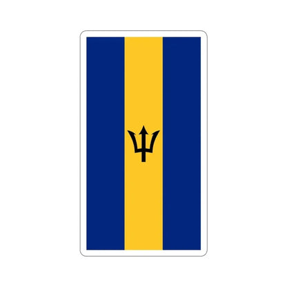 Flag of Barbados (Vertical) STICKER Vinyl Die-Cut Decal 3 Inch - The Sticker Space