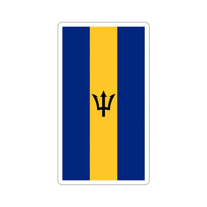 Flag of Barbados (Vertical) STICKER Vinyl Die-Cut Decal-4 Inch-The Sticker Space