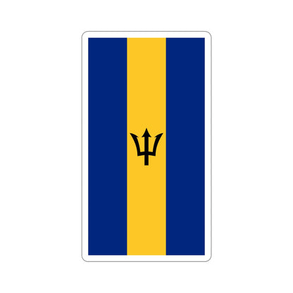 Flag of Barbados (Vertical) STICKER Vinyl Die-Cut Decal-5 Inch-The Sticker Space