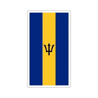 Flag of Barbados (Vertical) STICKER Vinyl Die-Cut Decal 6 Inch - The Sticker Space