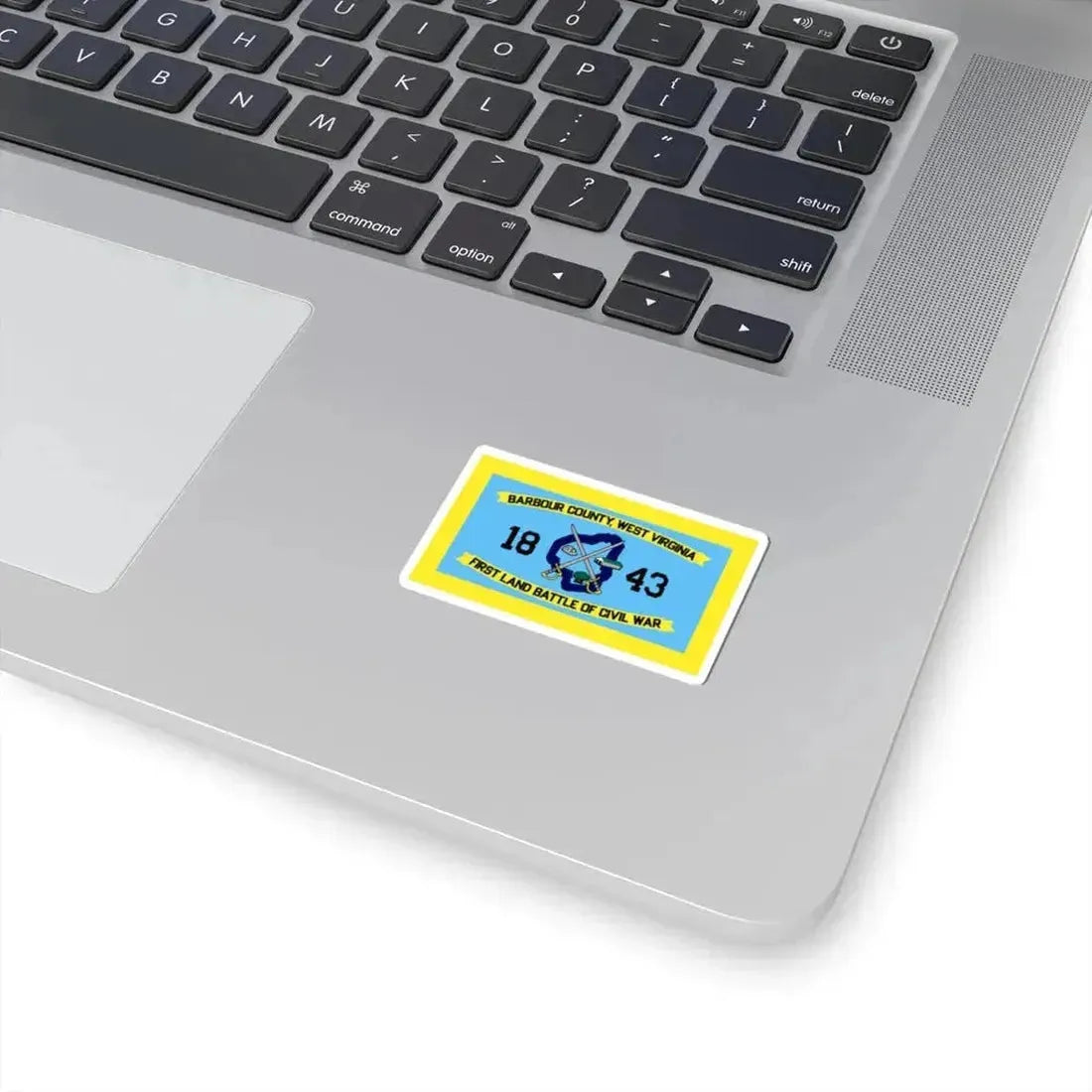 Flag of Barbour County West Virginia (United States) STICKER Vinyl Kiss-Cut Decal - The Sticker Space