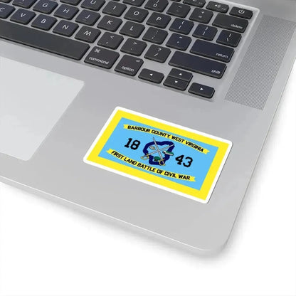 Flag of Barbour County West Virginia (United States) STICKER Vinyl Kiss-Cut Decal - The Sticker Space