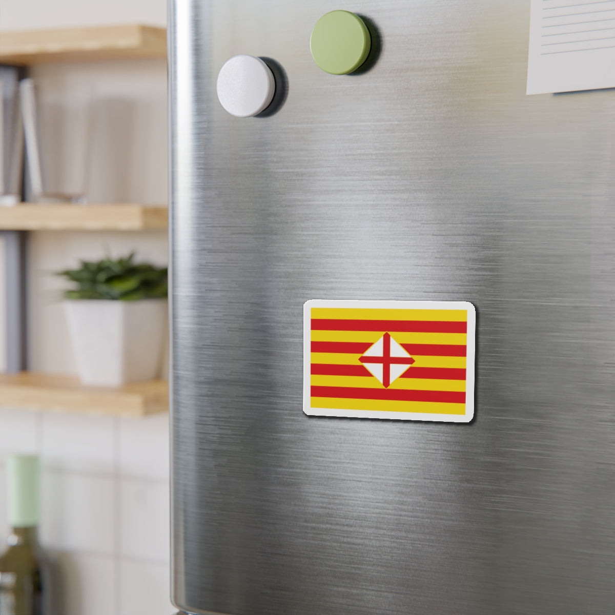 Flag of Barcelona - Die-Cut Magnet-The Sticker Space