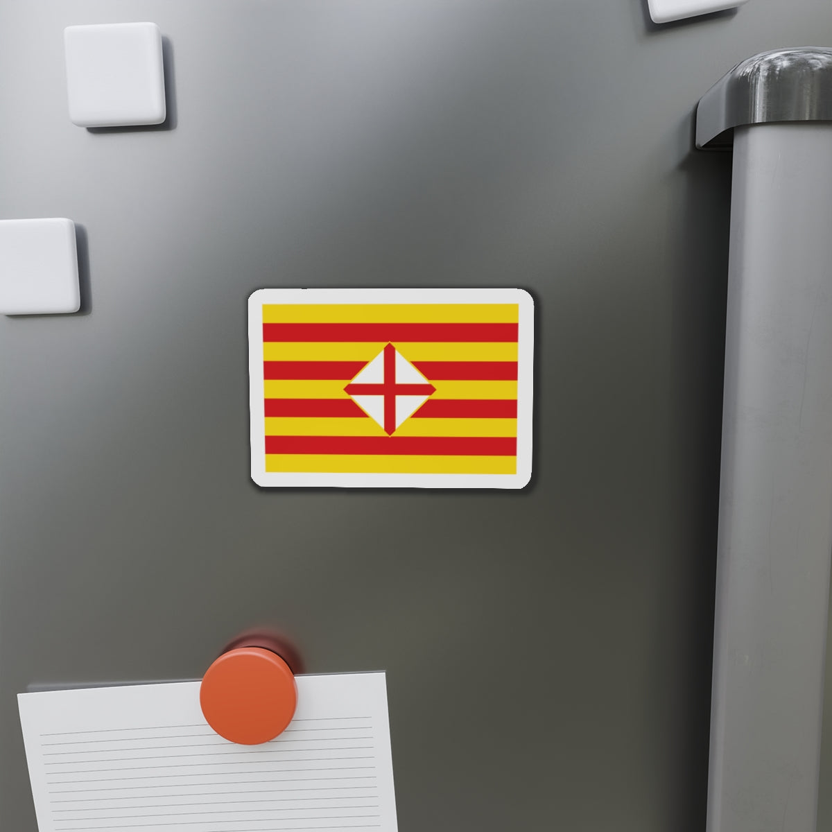 Flag of Barcelona - Die-Cut Magnet-The Sticker Space