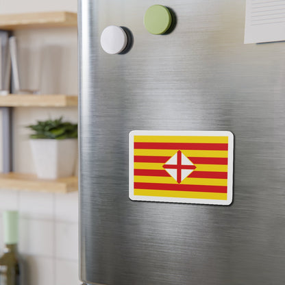 Flag of Barcelona - Die-Cut Magnet-The Sticker Space