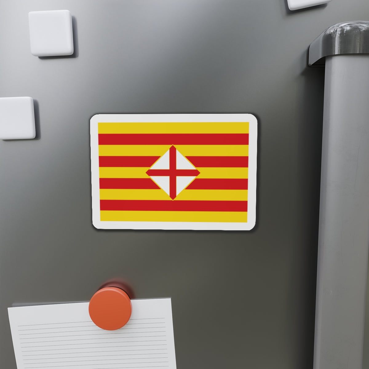 Flag of Barcelona - Die-Cut Magnet-The Sticker Space