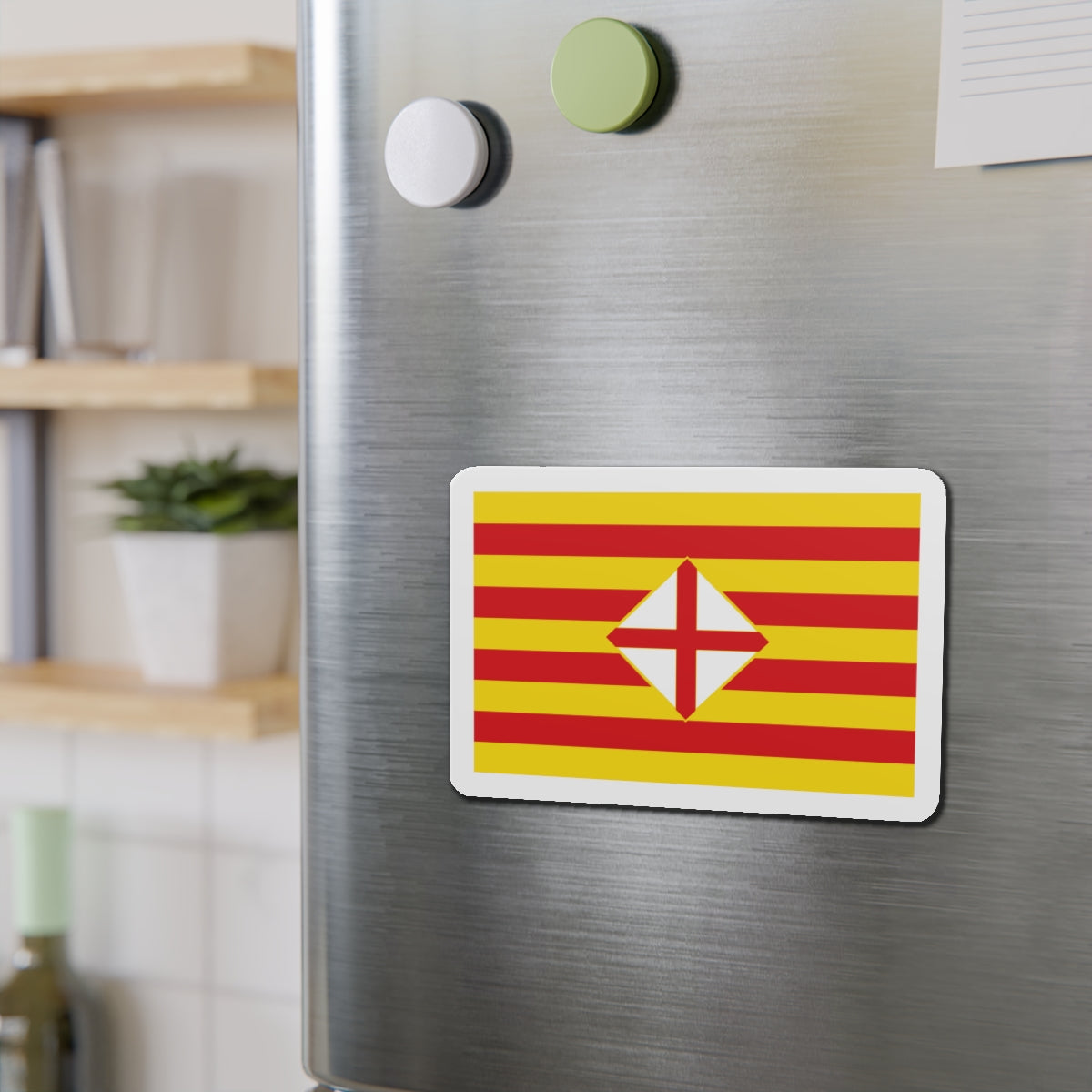 Flag of Barcelona - Die-Cut Magnet-The Sticker Space