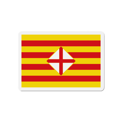 Flag of Barcelona - Die-Cut Magnet-4" x 4"-The Sticker Space