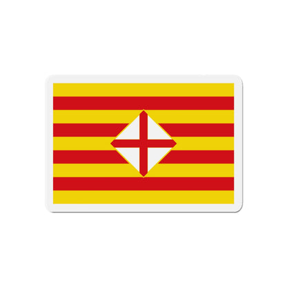 Flag of Barcelona - Die-Cut Magnet-6 × 6"-The Sticker Space