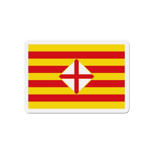 Flag of Barcelona - Die-Cut Magnet-6 × 6"-The Sticker Space