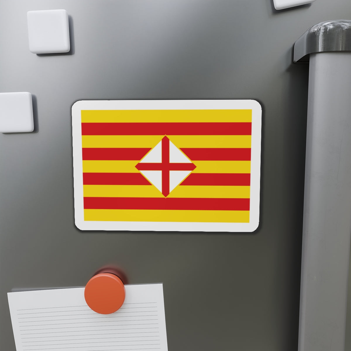 Flag of Barcelona - Die-Cut Magnet-The Sticker Space