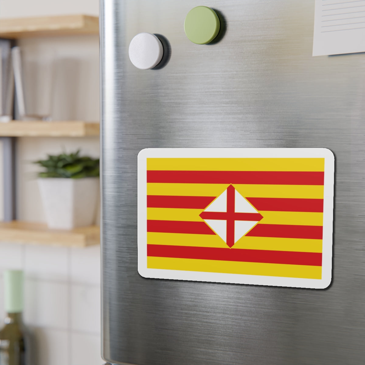 Flag of Barcelona - Die-Cut Magnet-The Sticker Space