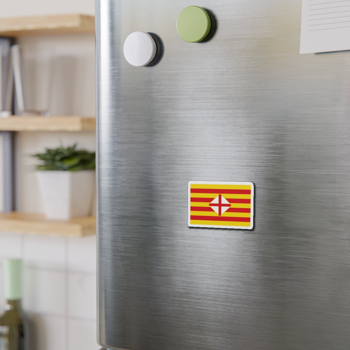 Flag of Barcelona - Die-Cut Magnet-The Sticker Space